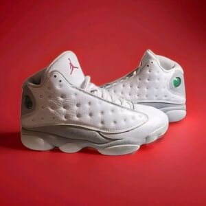 Nike Air Jordan 13 Retro Wolf Grey White True Red Black Size 9